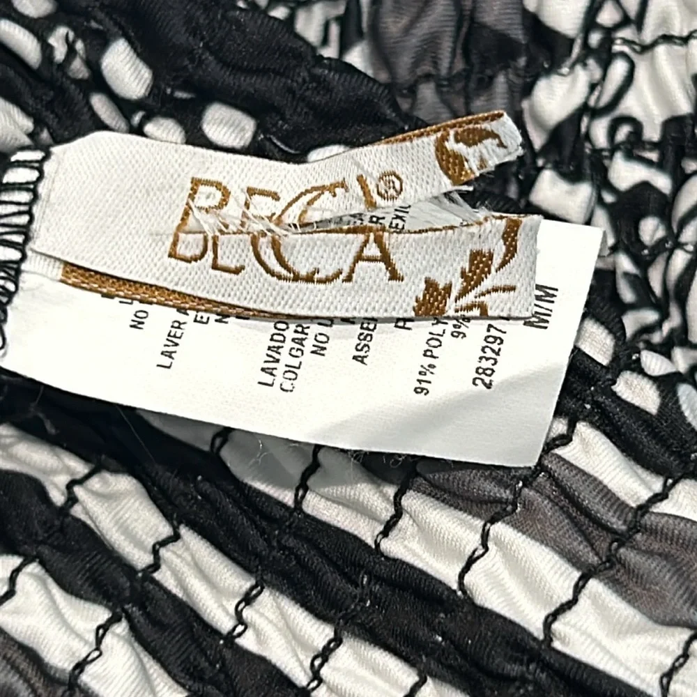 Becca by Rebecca Virtue handkerchief print bikini swim top size medium new